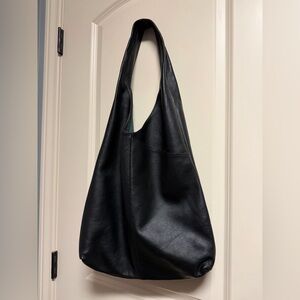 Komal’s Passion Leather Black Shoulder Tote Bag